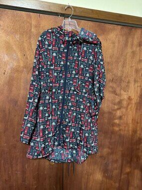 Denim Co. London themed parka rain coat from England UK medium